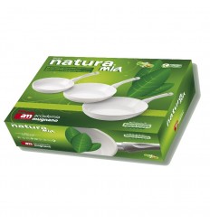 Tris di Padelle con rivestimento in ceramica cm.20,24,28 - NATURA MIA