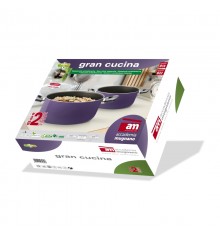 BIS di Casseruole Antiaderenti cm.18 e cm.22 - Amici in Cucina