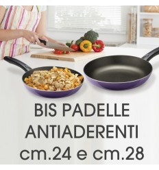 Bis Padelle antiaderenti cm.24 e cm.28